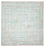 Designer Teppich quadratisch - 309 x 301 cm - hellblau
