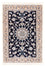 Perserteppich - Nain - Royal - 150 x 100 cm - dunkelblau