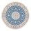Perserteppich - Nain - Premium rund - 152 x 150 cm - blau