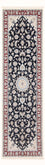Läufer Perser - Nain - Premium - 250 x 80 cm - dunkelblau