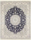 Perserteppich - Nain - Royal - 304 x 250 cm - dunkelblau