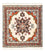 Perserteppich - Nomadic quadratisch - 105 x 100 cm - creme
