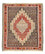 Kelim Teppich - Oriental quadratisch - 147 x 130 cm - rot