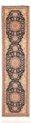 Läufer Perser - Täbriz - Premium - 308 x 74 cm - dunkelblau