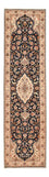 Läufer Perser - Täbriz - Royal - 310 x 82 cm - dunkelblau