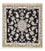 Perserteppich - Nain quadratisch - 103 x 96 cm - dunkelblau