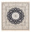 Perserteppich - Nain - Premium quadratisch - 181 x 178 cm - dunkelblau