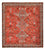 Perserteppich - Nomadic quadratisch - 184 x 165 cm - rot