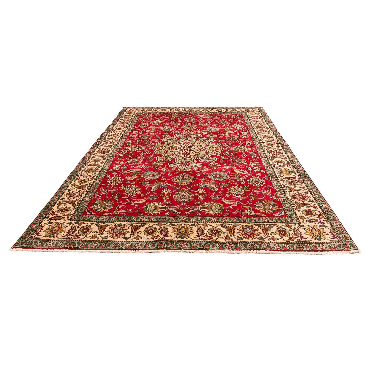 Perserteppich - Täbriz 300 x 203 cm - dunkelrot