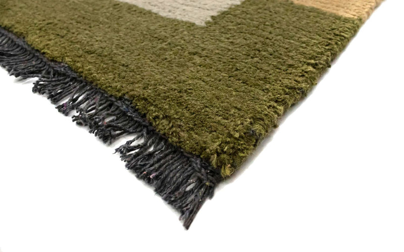 Nepal Teppich 140 x 70 cm - grau