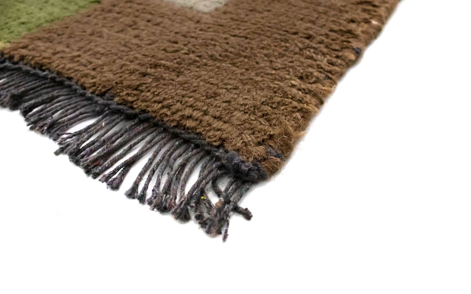 Nepal Teppich 140 x 70 cm - grau