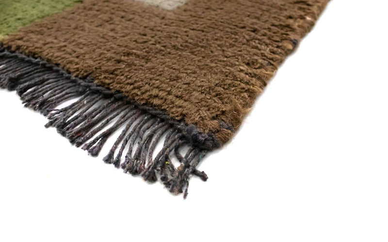 Nepal Teppich 140 x 70 cm - grau