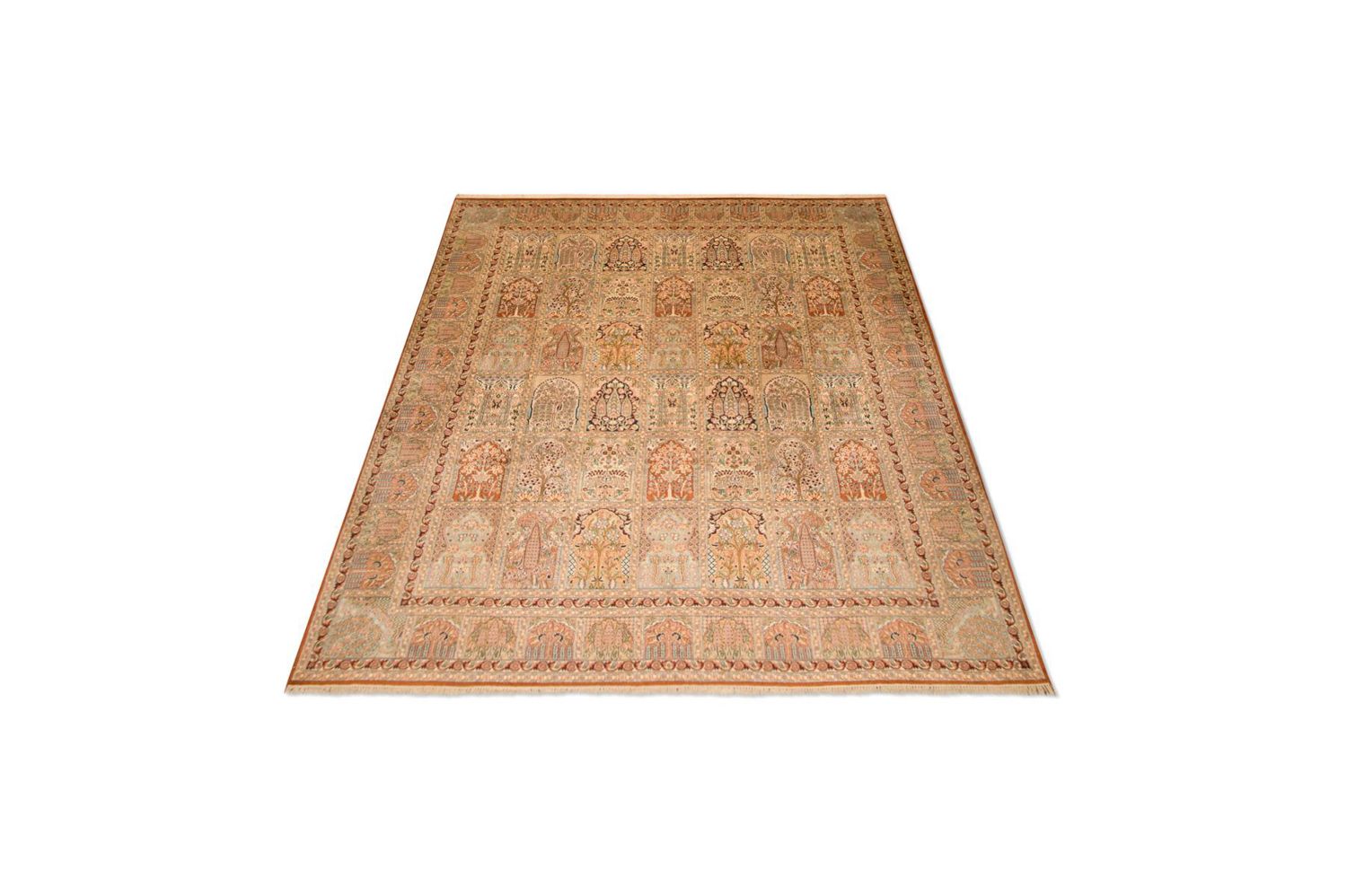 Seidenteppich - Kaschmir Seide 308 x 241 cm Wohnzimmer Teppich