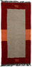 Nepal Teppich 140 x 70 cm - grau