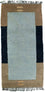 Nepal Teppich 140 x 70 cm - blau