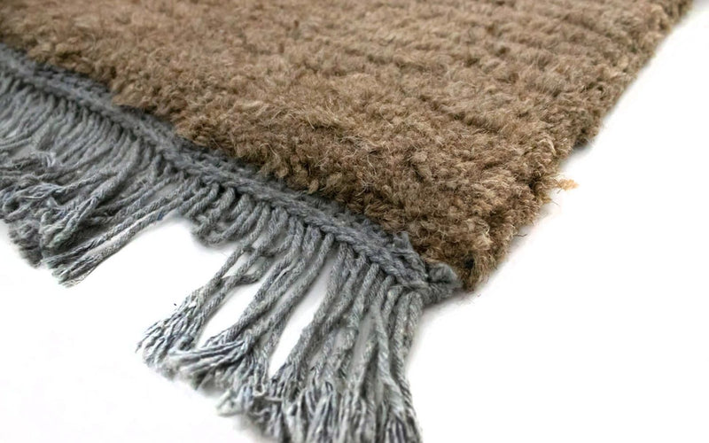 Nepal Teppich 140 x 70 cm - blau