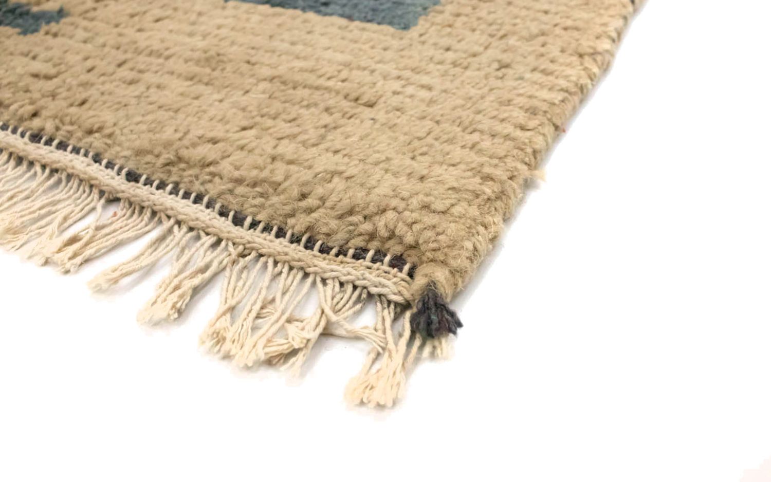 Nepal Teppich 140 x 70 cm - grau