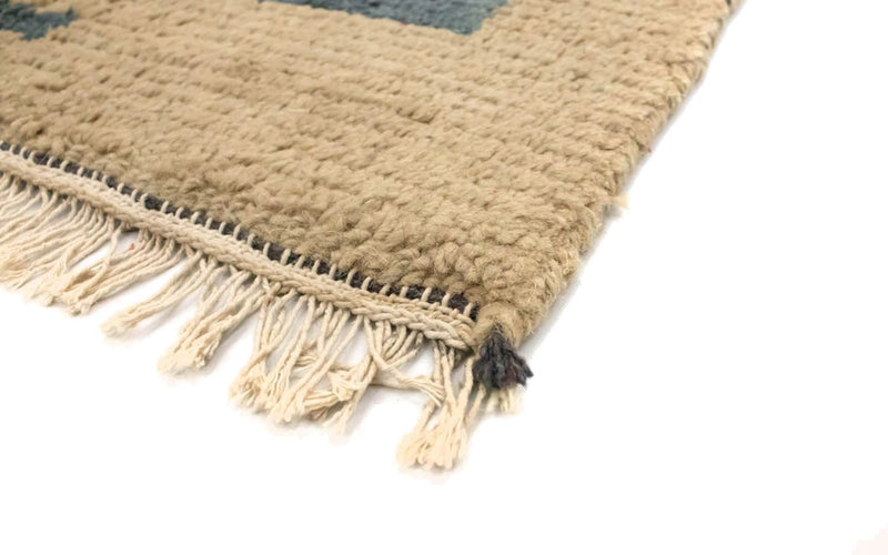 Nepal Teppich 140 x 70 cm - grau