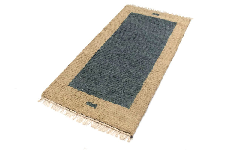 Nepal Teppich 140 x 70 cm - grau