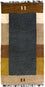 Nepal Teppich 140 x 70 cm - grau