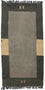 Nepal Teppich 140 x 70 cm - grau