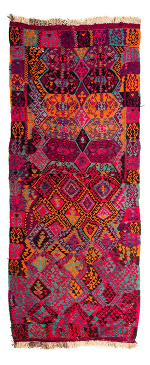 Kelim Teppich - Old 310 x 137 cm - mehrfarbig
