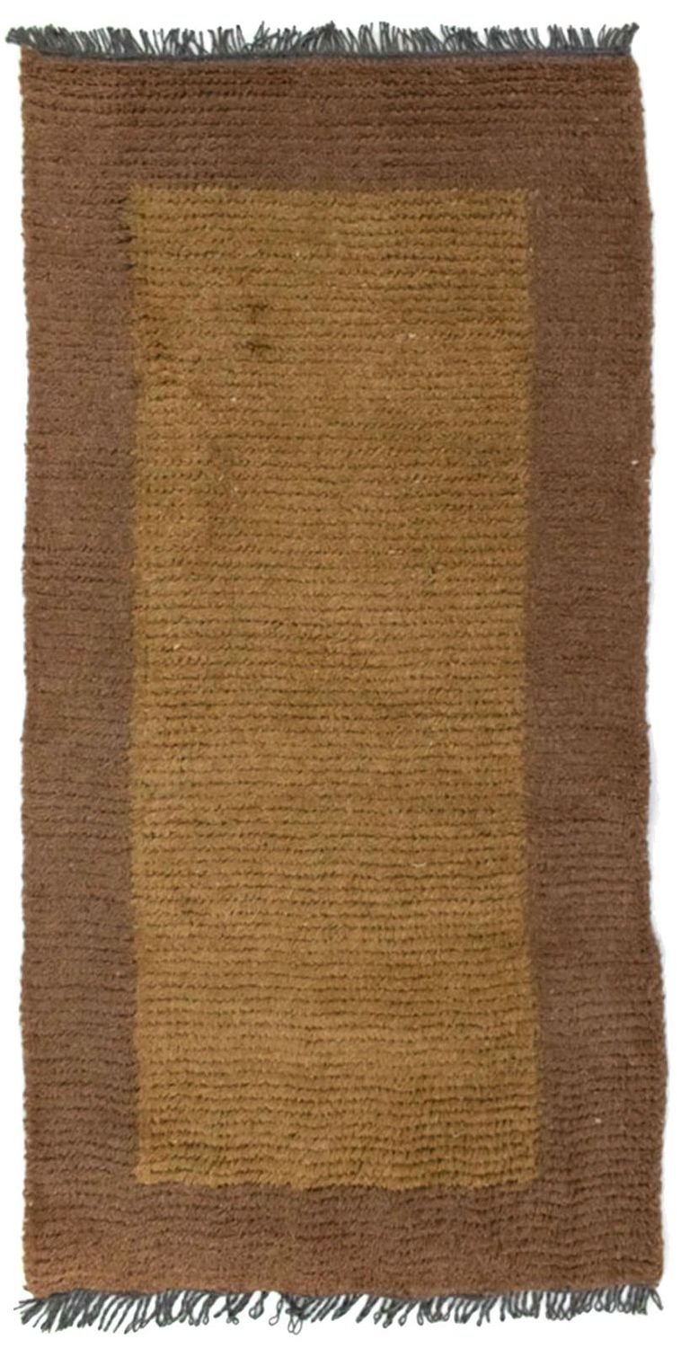 Nepal Teppich 140 x 70 cm - braun