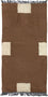 Nepal Teppich 140 x 70 cm - braun