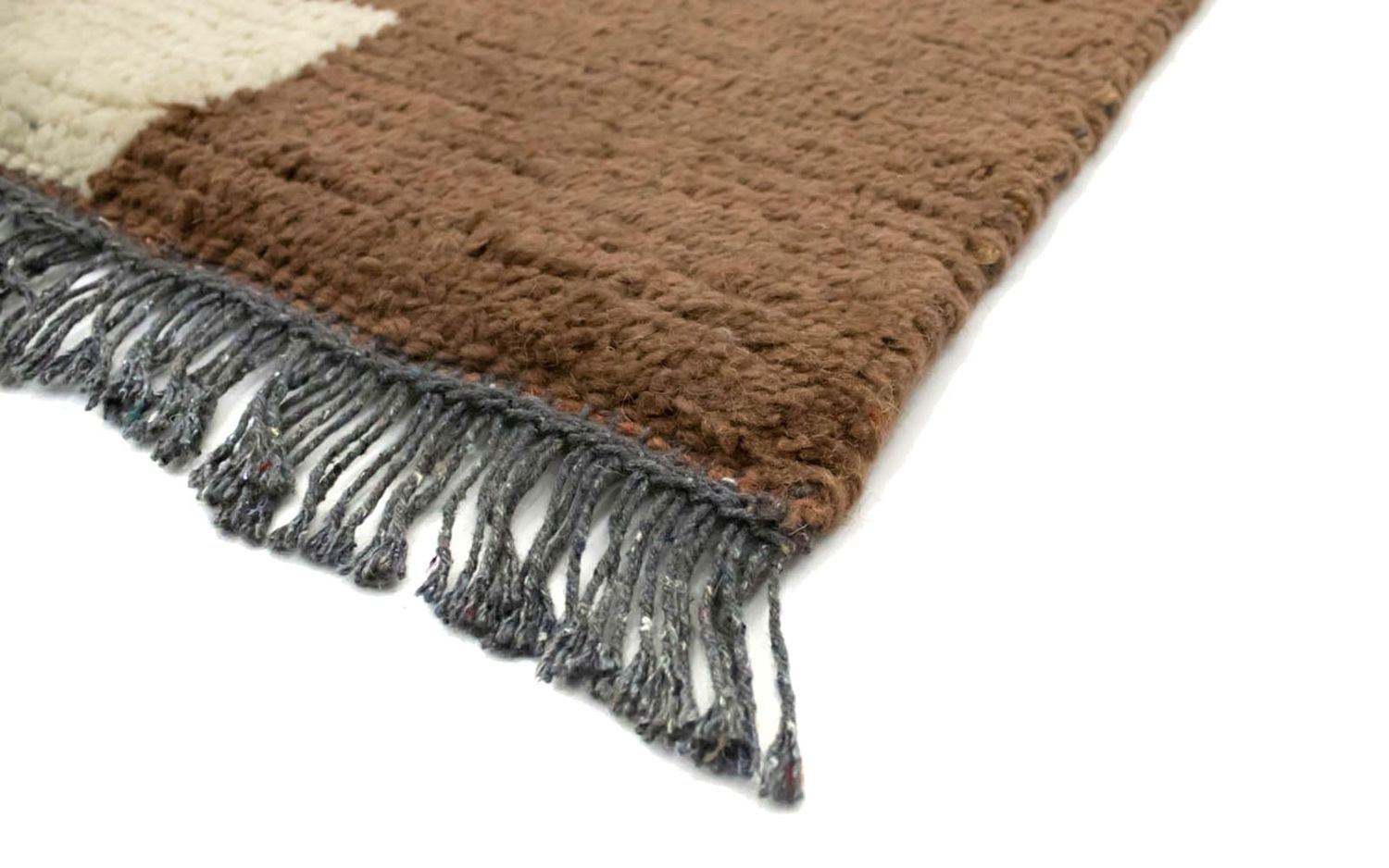 Nepal Teppich 140 x 70 cm - braun