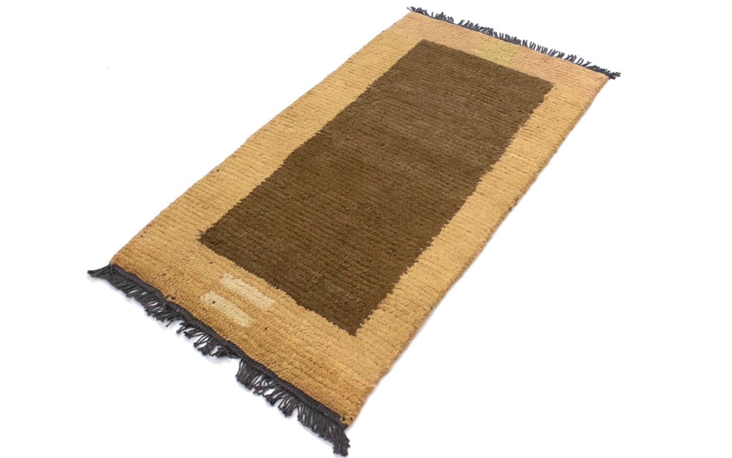Nepal Teppich 140 x 70 cm - braun