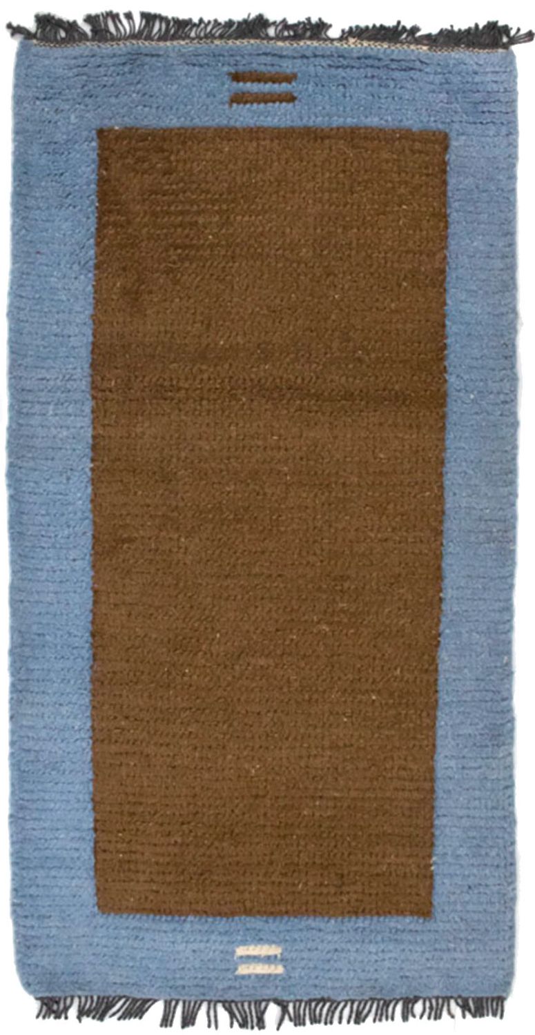 Nepal Teppich 140 x 70 cm - braun