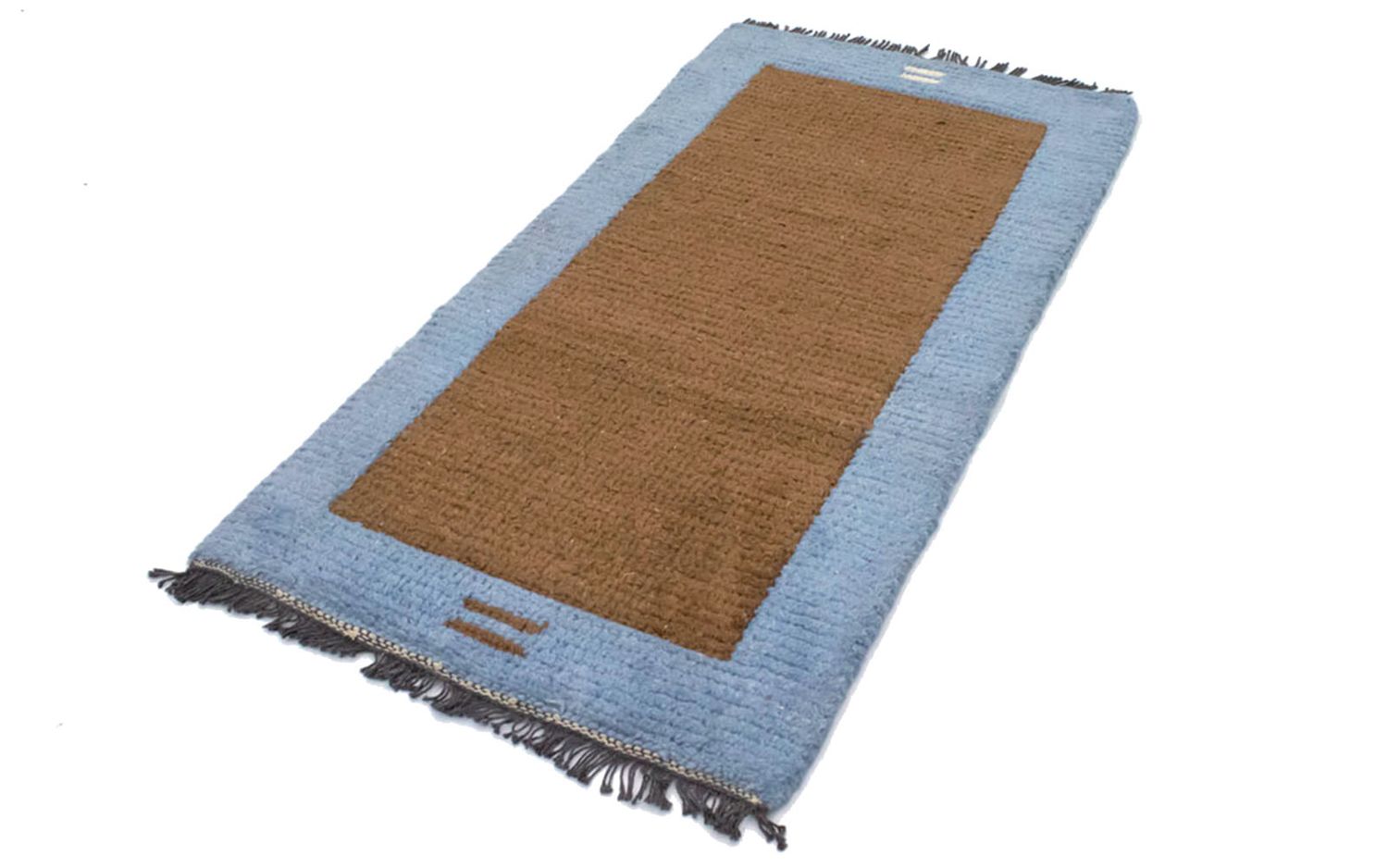 Nepal Teppich 140 x 70 cm - braun