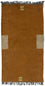 Nepal Teppich 140 x 70 cm - braun