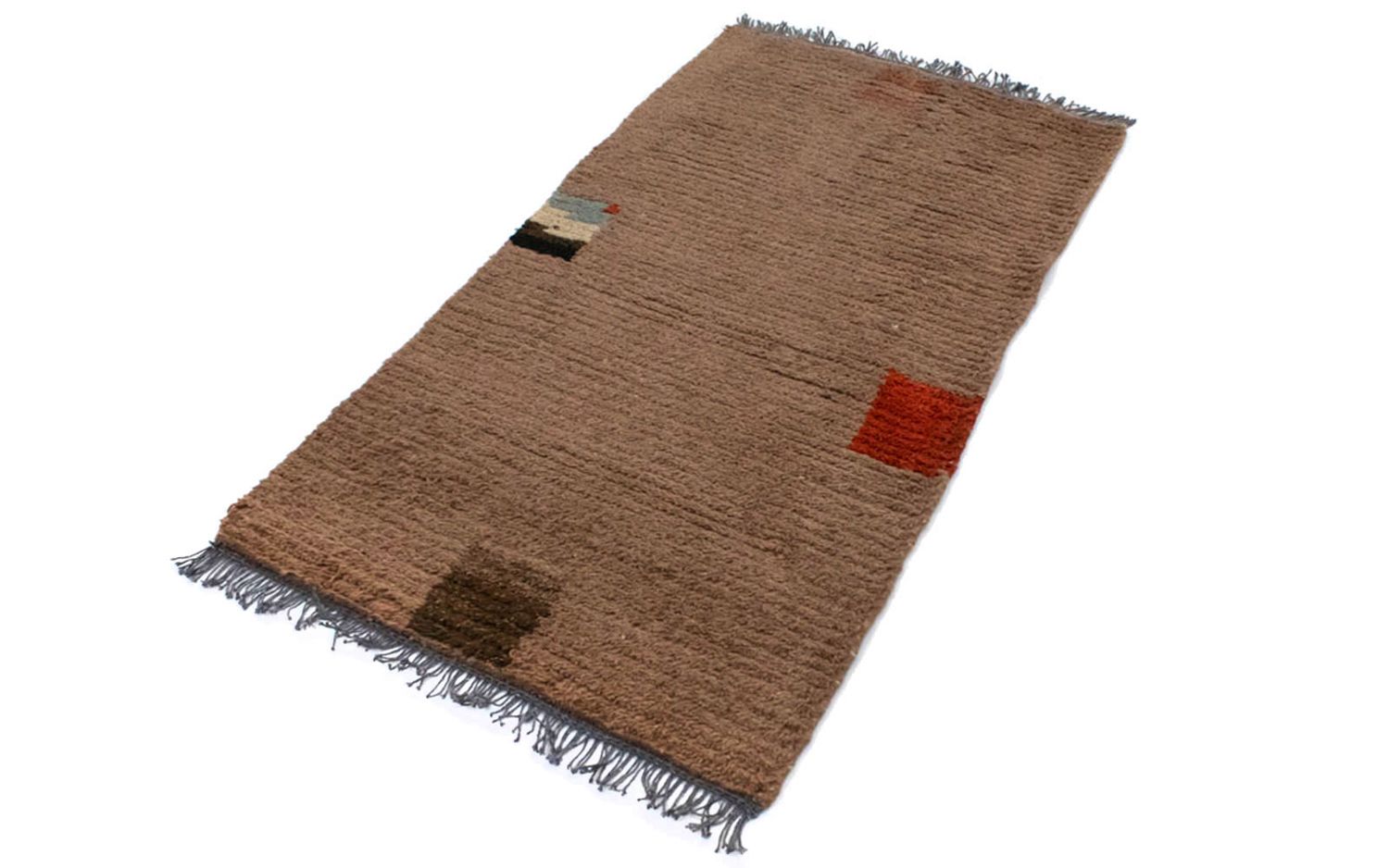 Nepal Teppich 140 x 70 cm - braun