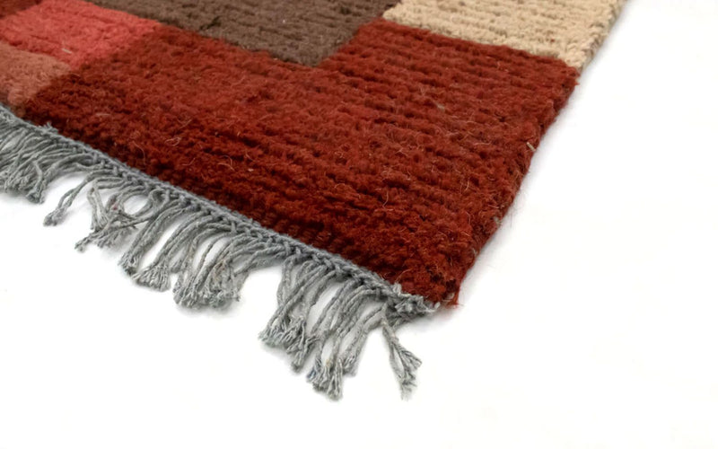 Nepal Teppich 140 x 70 cm - braun
