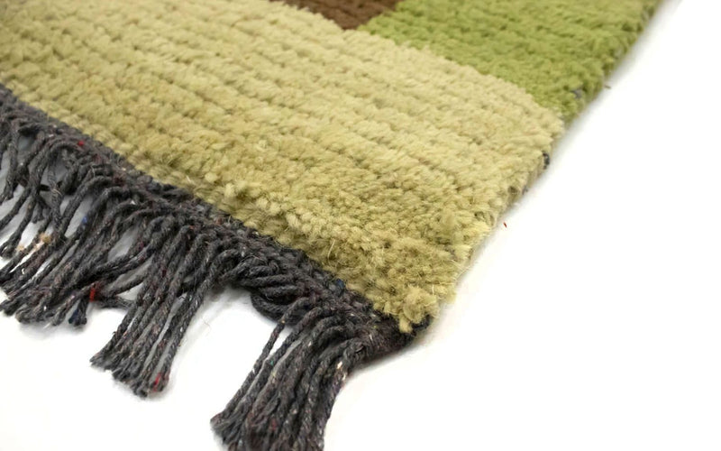 Nepal Teppich 140 x 70 cm - braun