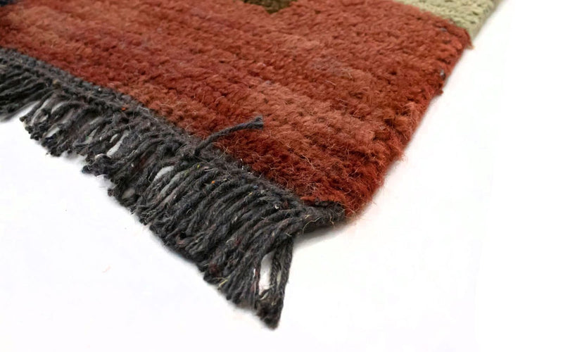 Nepal Teppich 140 x 70 cm - braun