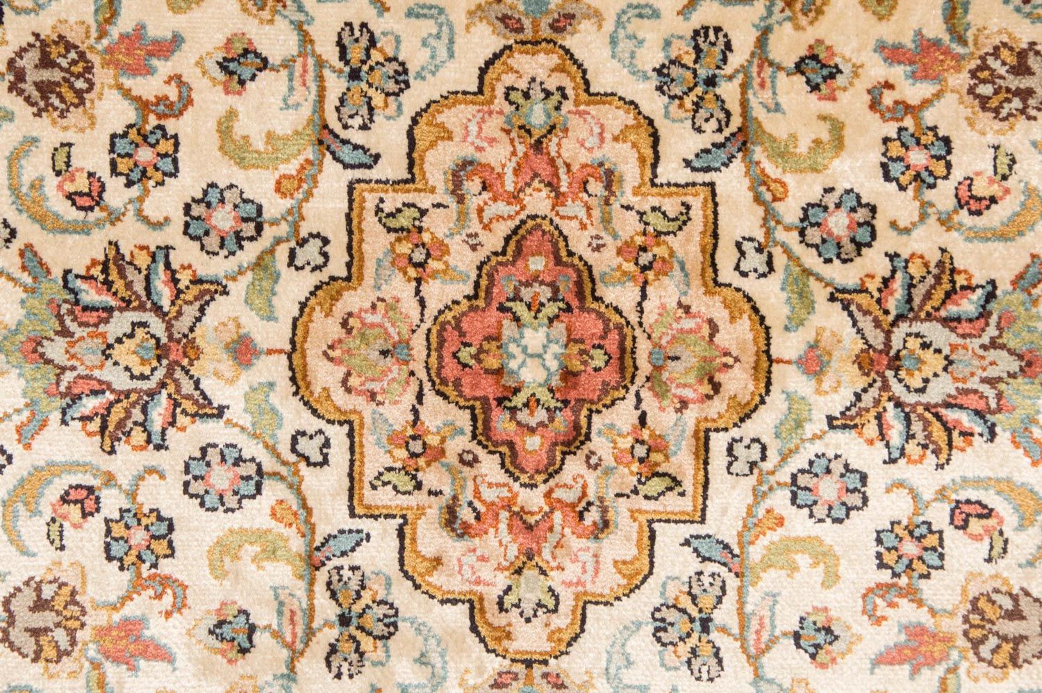Seidenteppich - Kaschmir Seide 123 x 79 cm Teppichbrücke
