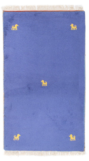 Gabbeh Teppich - Indus - 160 x 94 cm - blau