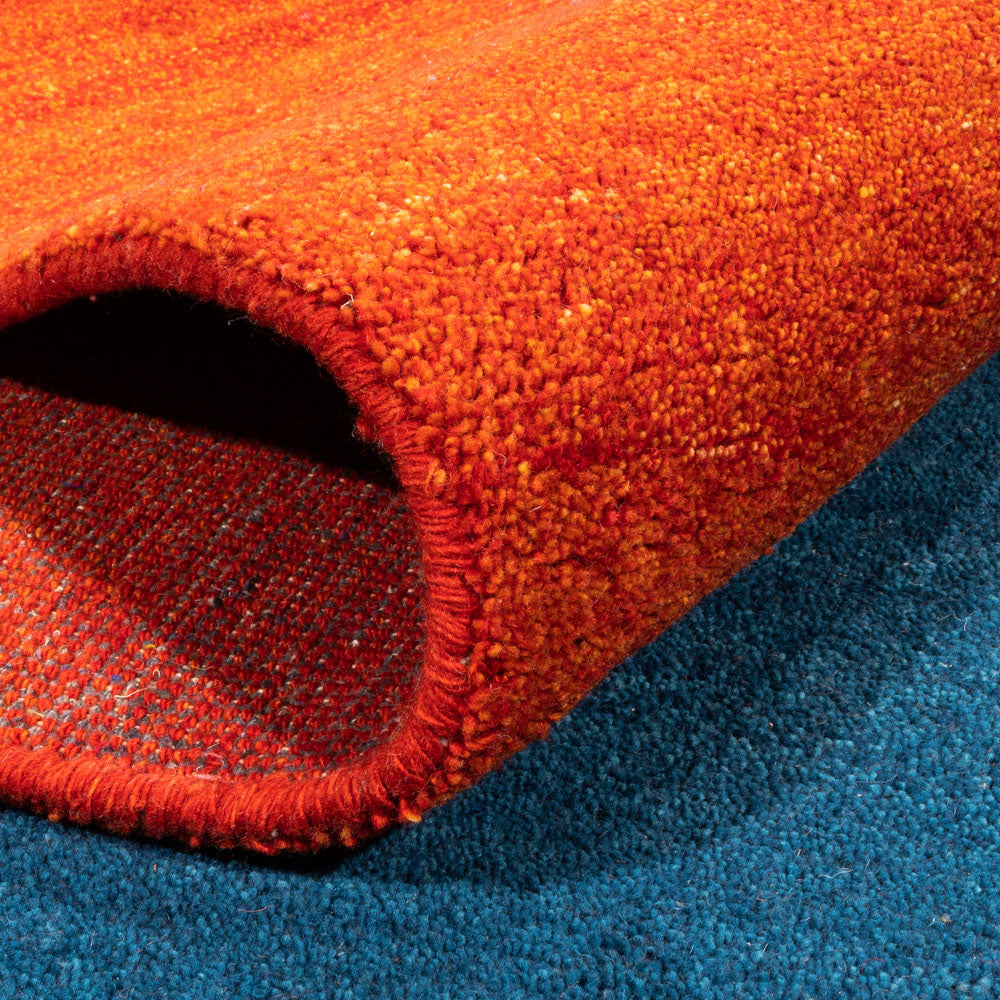 Gabbeh Teppich - Indus - 387 x 297 cm - blau