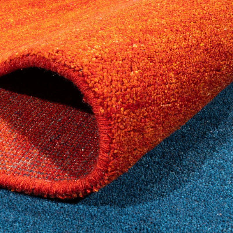 Gabbeh Teppich - Indus - 387 x 297 cm - blau
