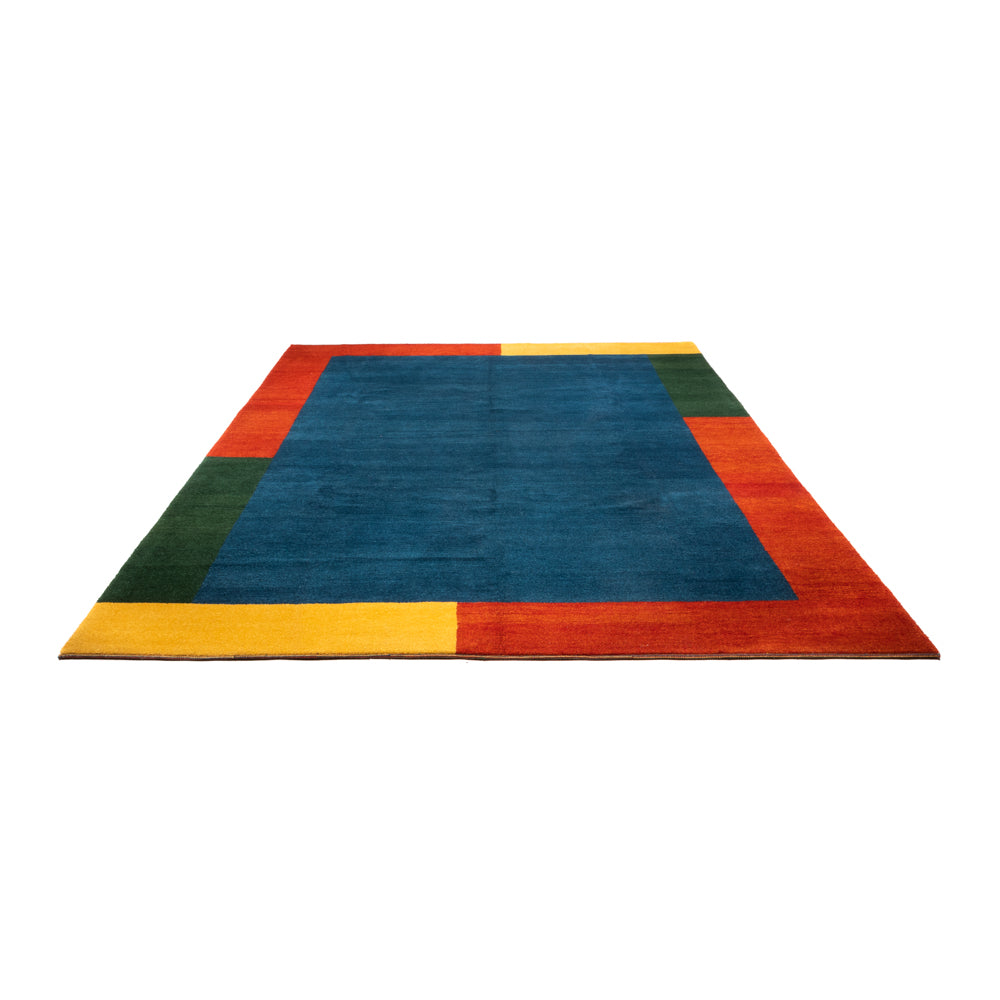 Gabbeh Teppich - Indus - 387 x 297 cm - blau