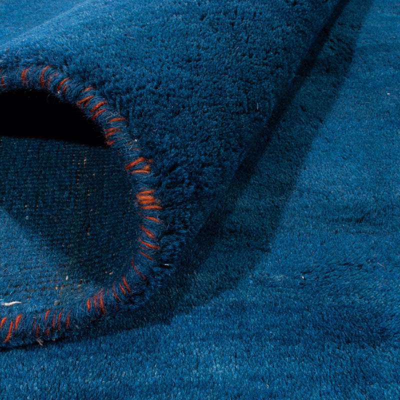 Gabbeh Teppich - Indus quadratisch  - 261 x 246 cm - dunkelblau