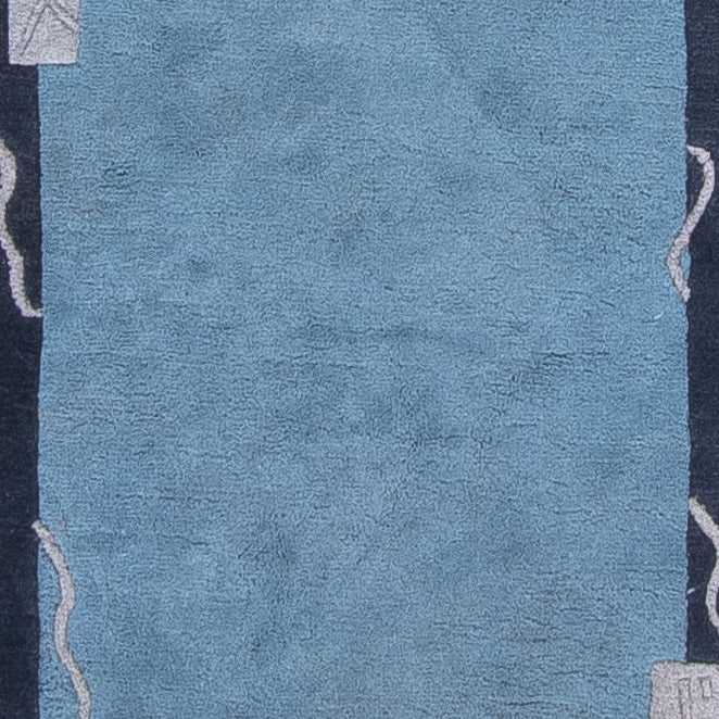 Läufer Nepal - 337 x 73 cm - blau
