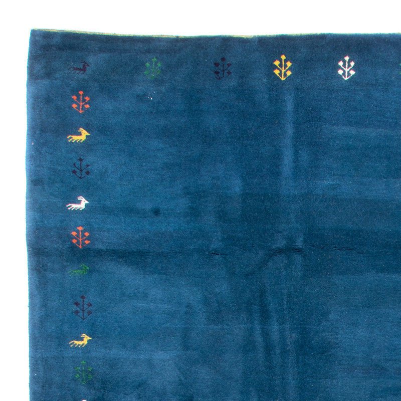 Gabbeh Teppich - Indus - 395 x 313 cm - blau
