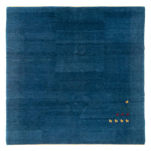 Gabbeh Teppich - Indus quadratisch  - 254 x 251 cm - blau