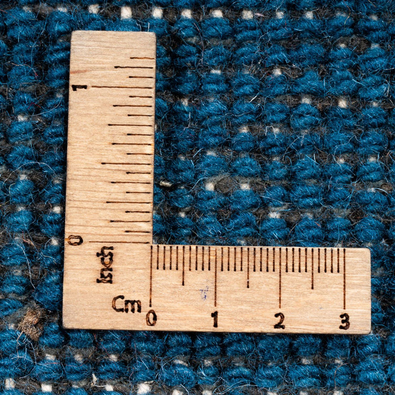 Gabbeh Teppich - Indus quadratisch  - 254 x 251 cm - blau