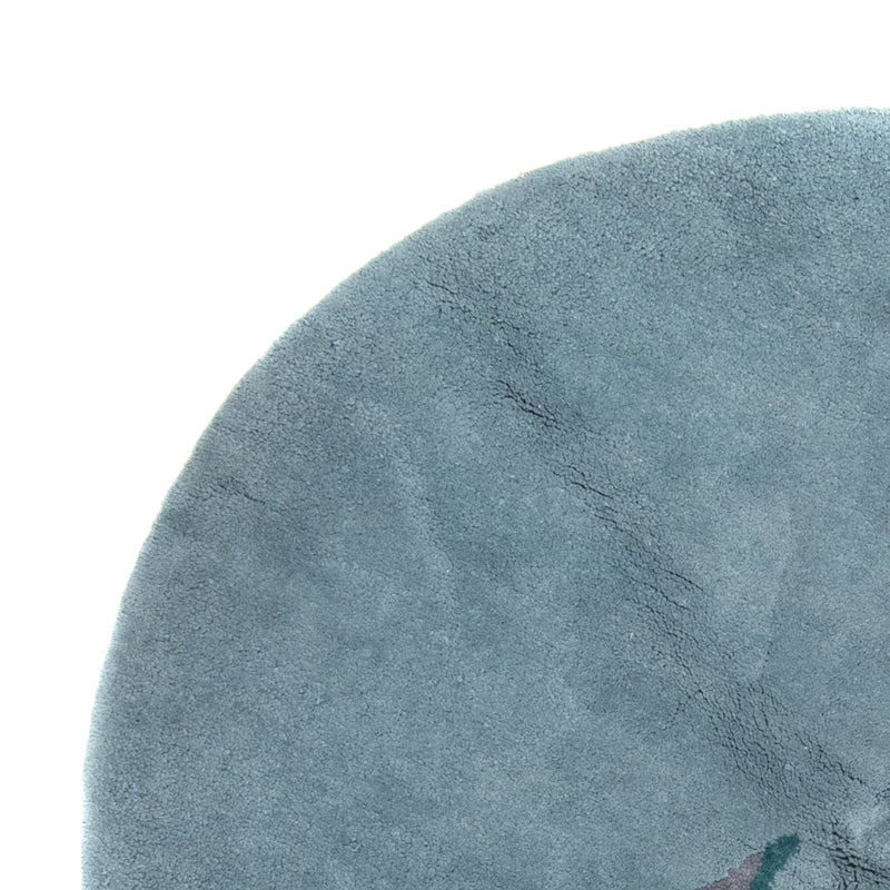 Gabbeh Teppich - Indus rund  - 200 x 200 cm - blau