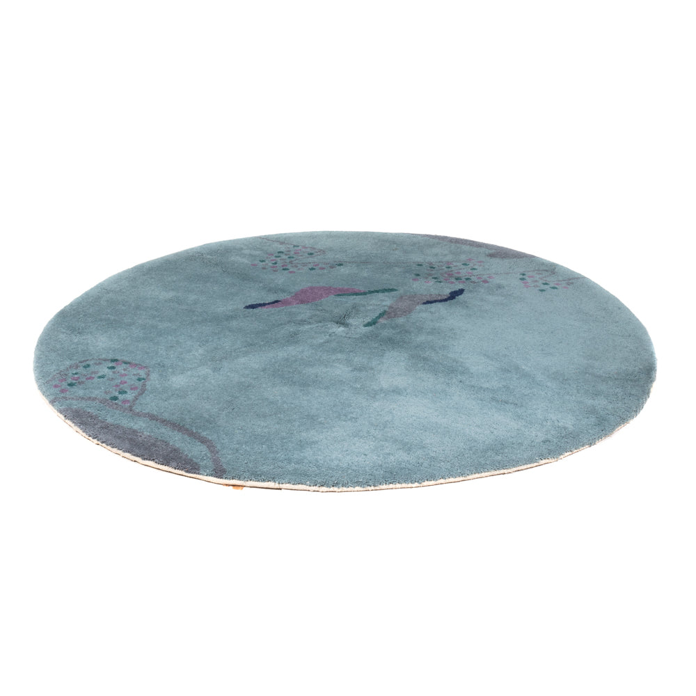 Gabbeh Teppich - Indus rund  - 200 x 200 cm - blau