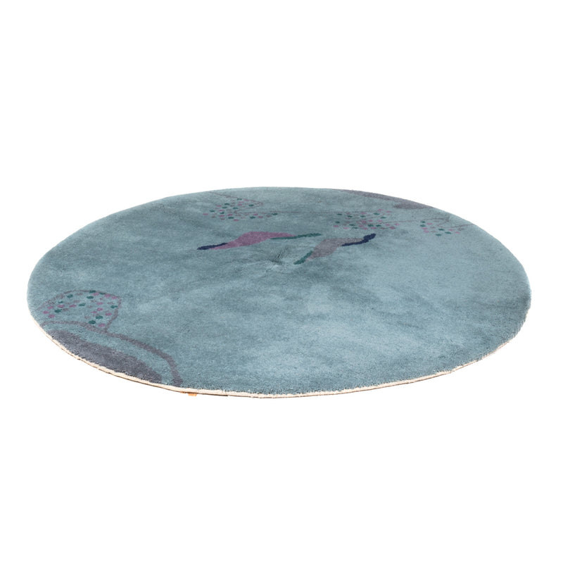 Gabbeh Teppich - Indus rund  - 200 x 200 cm - blau